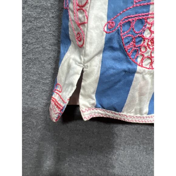 Lilly Pulitzer Jarvey Blue White Striped Turtle Bow Skort Womens Size 8 - Picture 3 of 13